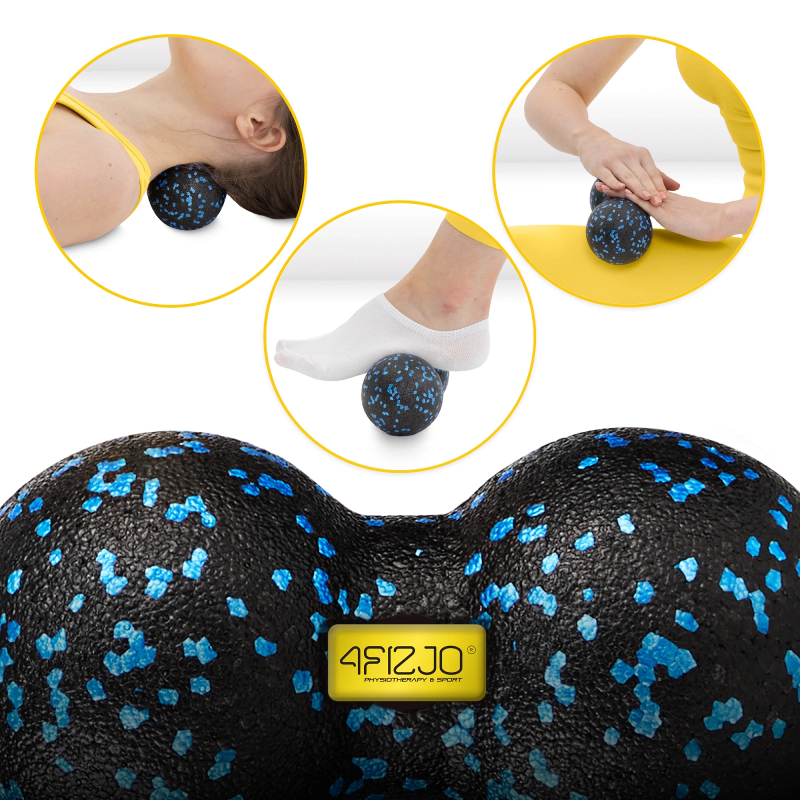 Minge de masaj dublă EPP 12 cm