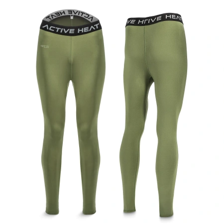 Pantaloni termici unisex – verde, mărime L