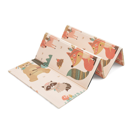 Covoraș educațional pliabil XXL - „REGATUL PĂDURILOR ȘI ZBORUL CU BALONUL”