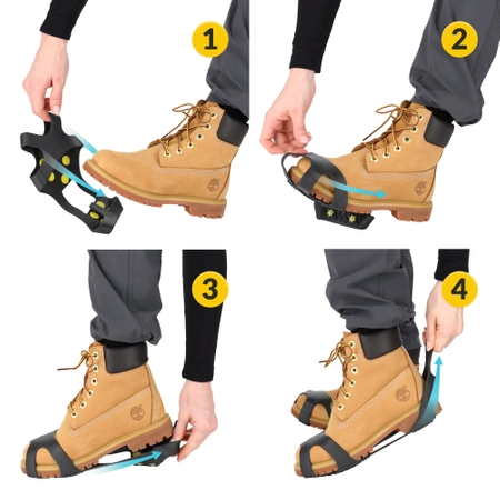 Pantofi anti-alunecare mini crampoane L