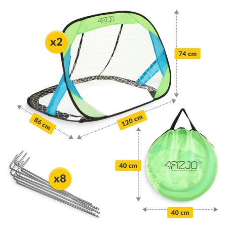Set 2 porți de fotbal automontabile