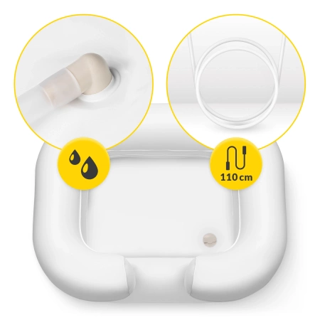 Piscină gonflabilă pentru spălarea capului în pat