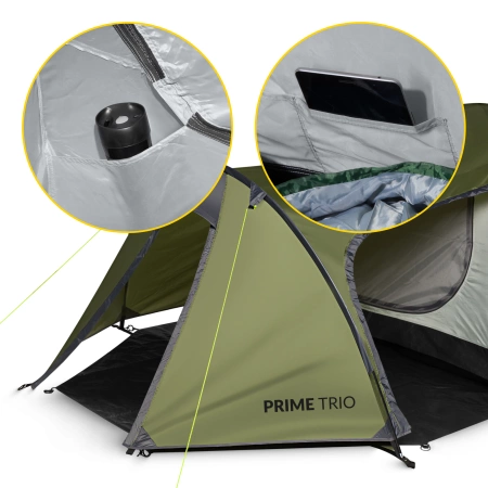 Cort turistic PRIME TRIO MOUNTAIN GOAT verde