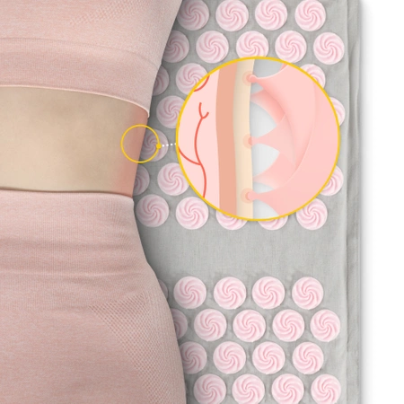 Covoraș de presopunctură ECO cu coji de hrișcă și nucă de cocos