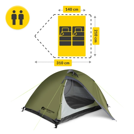 PRIME DUO MOUNTAIN GOAT cort pentru drumeții verde