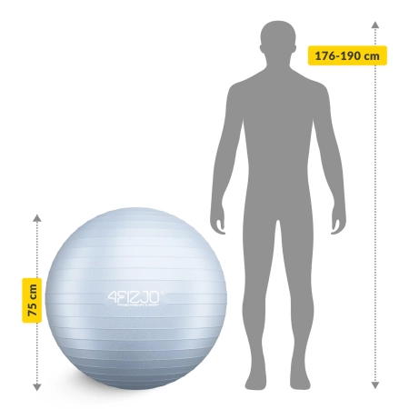 Minge gonflabilă de gimnastică pentru fitness 85 cm