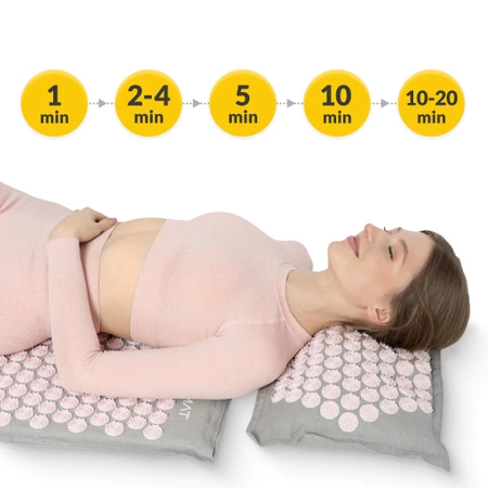 Saltea de acupresură ECO cu pernă și centură XL