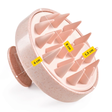 Perie din silicon pentru masajul scalpului