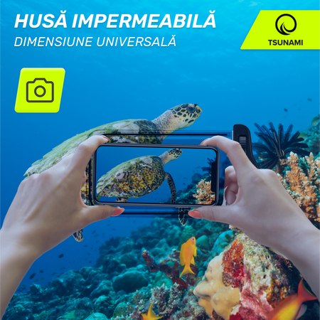 Husă impermeabilă pentru telefon TSUNAMI