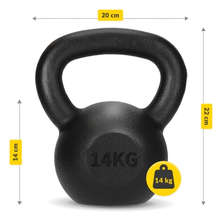 Kettlebell greutate din fontă 14 kg