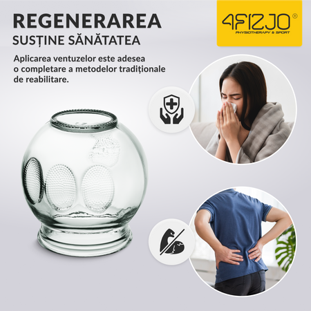 Ventuze cu foc din sticlă 12 buc.