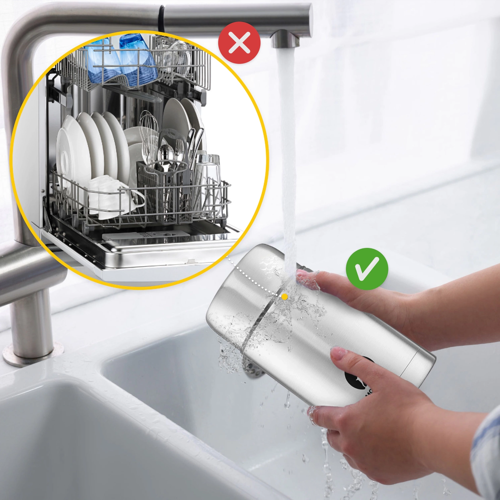 Termos pentru mâncare din oțel inoxidabil