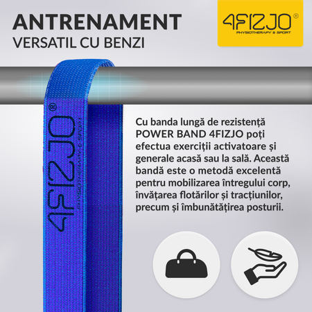 Bandă de rezistență din țesătură pentru exerciții 13-20 kg