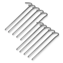 Cuie de cort din oțel 10 buc.