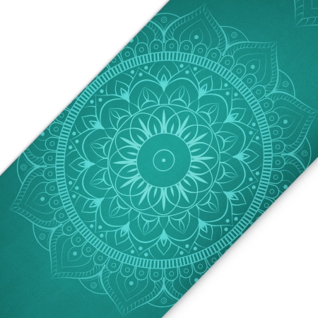 Covor de yoga și exerciții din piele de căprioară 1,5 mm verde