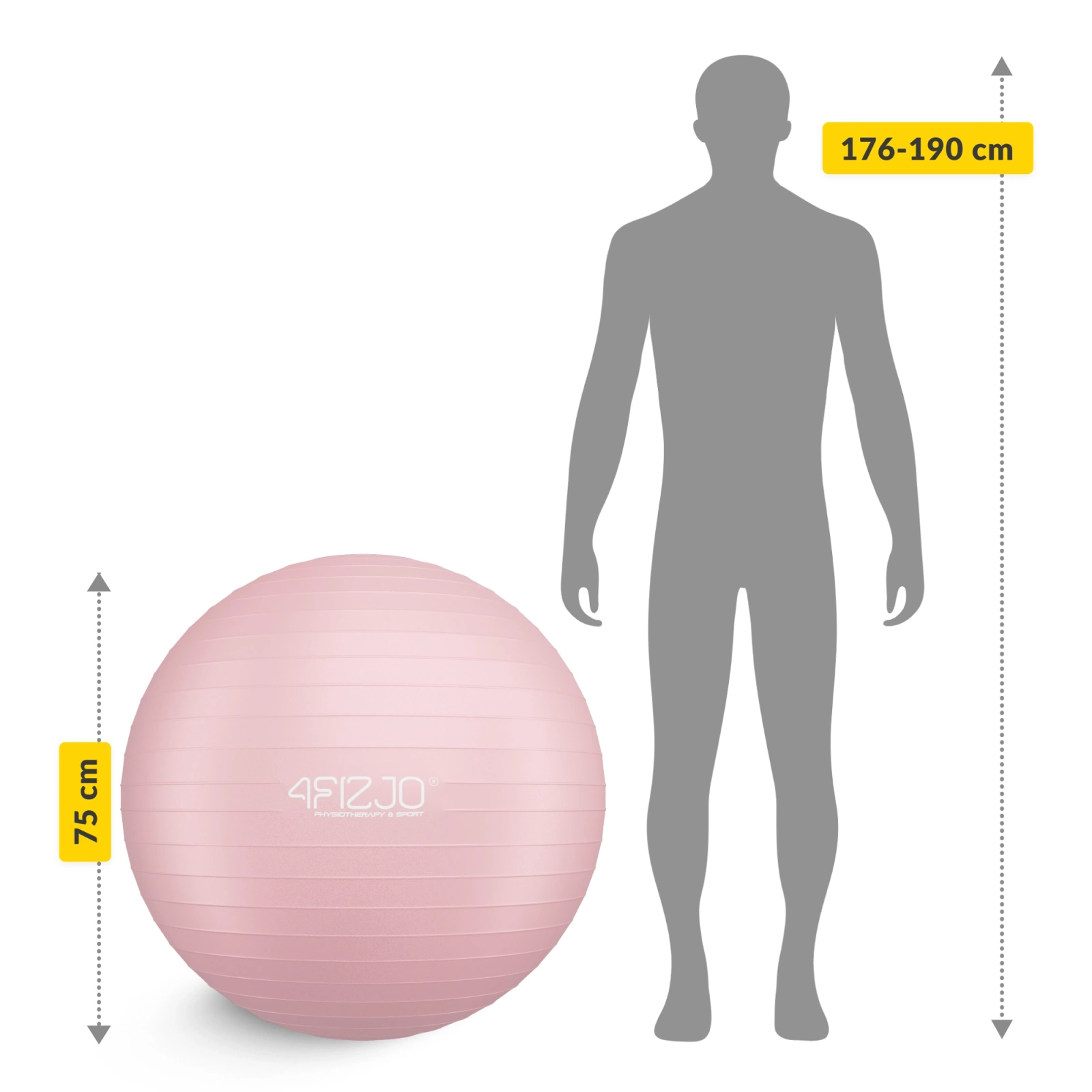 Minge de gimnastică gonflabilă 85 cm