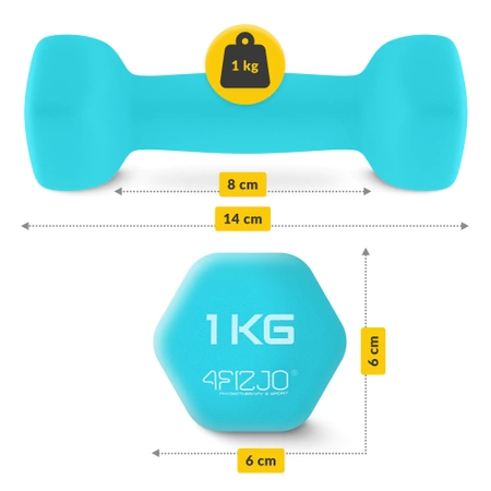 Set de gantere din fontă 7 kg