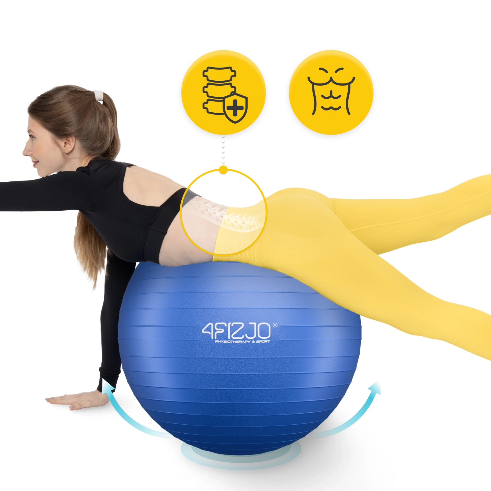 Minge de gimnastică gonflabilă 75 cm