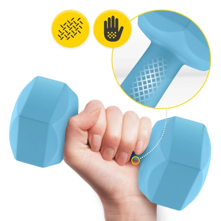 Halterele bitumice pentru exerciții 2 x 0,5 kg