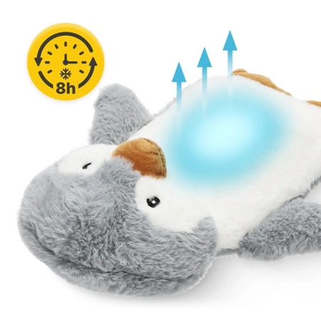 Pernă cu apă caldă cu husă PINGUINUL 0,75 L