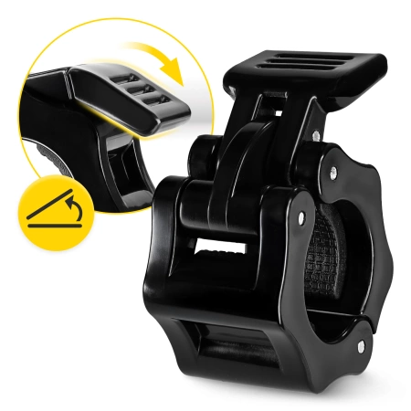 Cleme cu eliberare rapidă QR pentru gât de 25 mm 2 buc. - negru