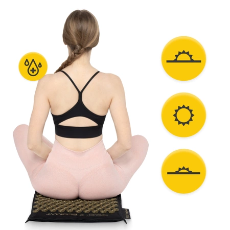 Covoraș de presopunctură ECO cu coji de hrișcă și nucă de cocos