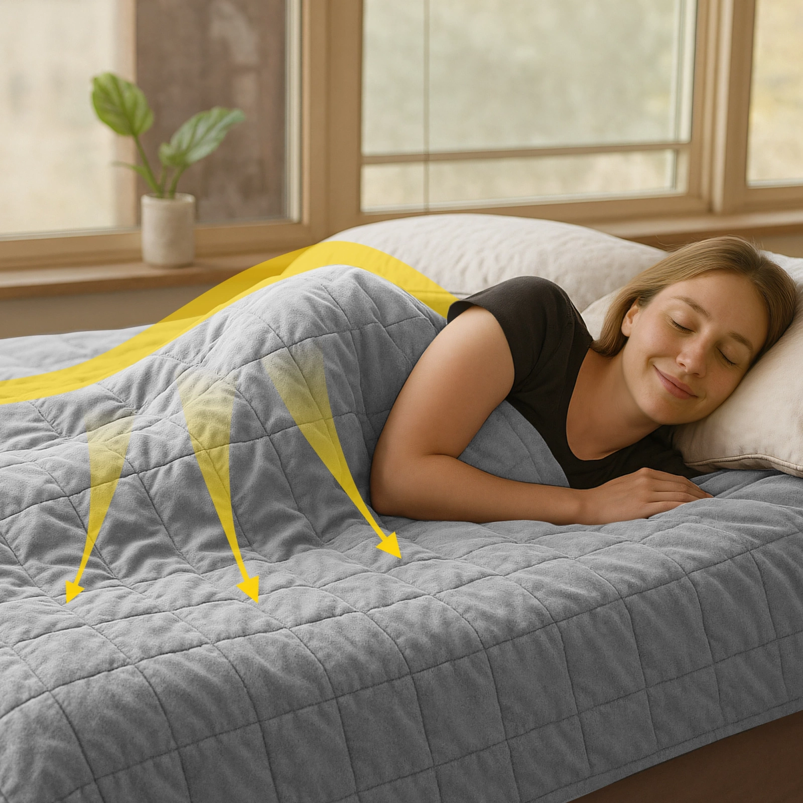 Antistresová prošívaná přikrývka 9 KG