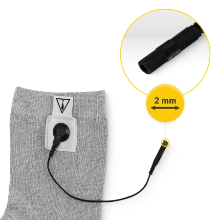 Șosetă conductivă pentru electrostimularea piciorului