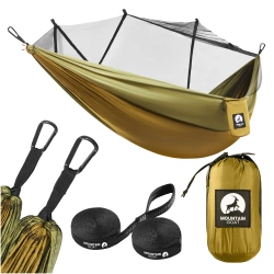 Hamac de călătorie pentru o singură persoană cu plasă de țânțari