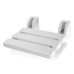 Scaun pliant de baie, montat pe perete