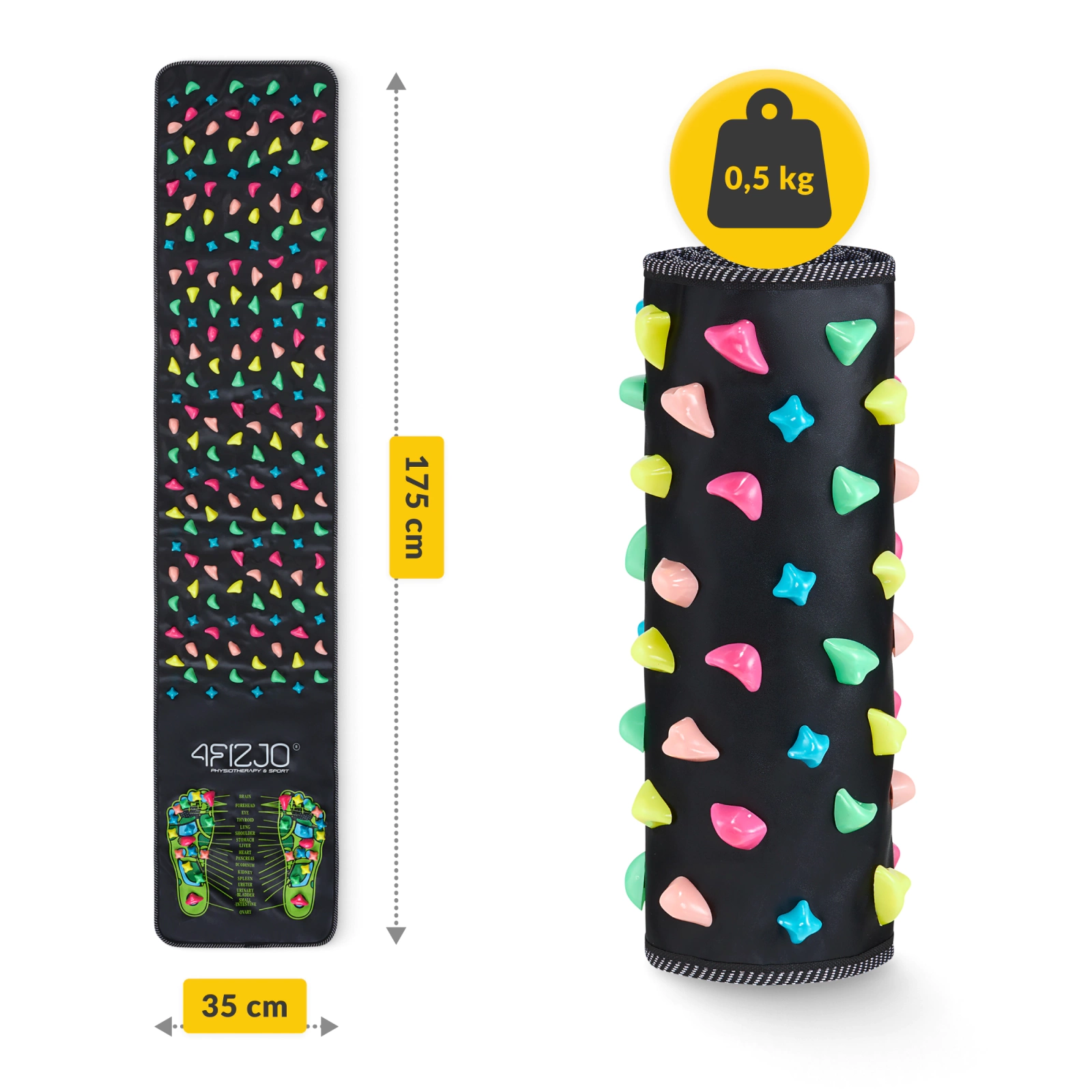 Saltea de reflexoterapie 175 x 35 cm