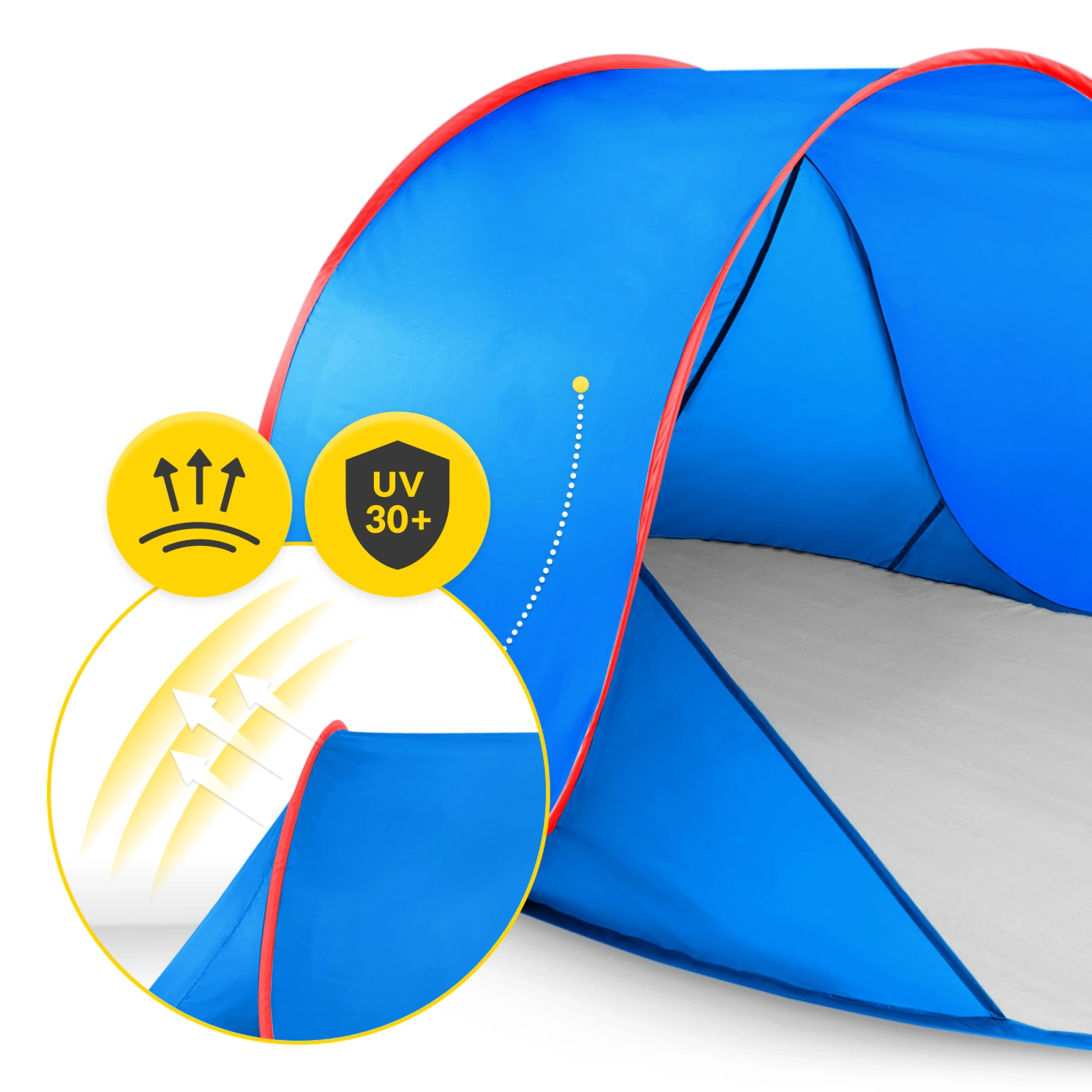 NAMIOT PLAŻOWY SAMOROZKŁADAJĄCY OPAKOWANIE UCHWYT OCHRONA NAMIOT DZIECIĘCY OGRODOWY ROZKŁADANY