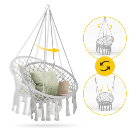 Leagăn de grădină BOHO Gri