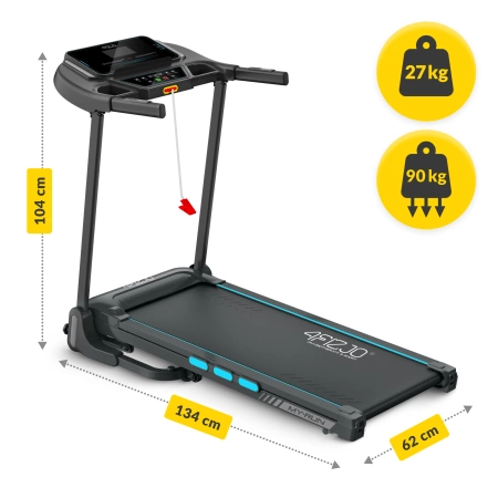 Banda de alergare electrică pliabilă pentru acasă MY-RUN