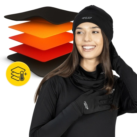 Set termic unisex 3 în 1 – căciulă + fular + mănuși L/XL