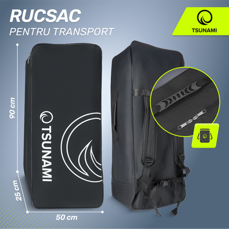 Placă SUP PRO TSUNAMI paddle board 350 cm T15