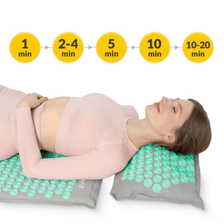 Covoraș de presopunctură ECO cu coji de hrișcă și nucă de cocos