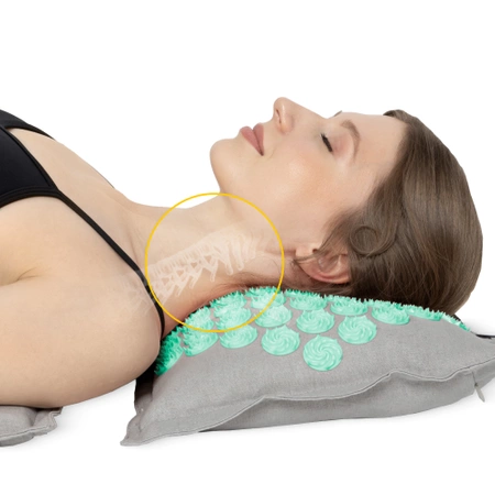 Covoraș de presopunctură ECO cu coji de hrișcă și nucă de cocos