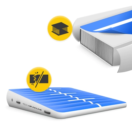 Pistă acrobatică AIR MAT PRO 2 x 2 x 0,4 m + pompă