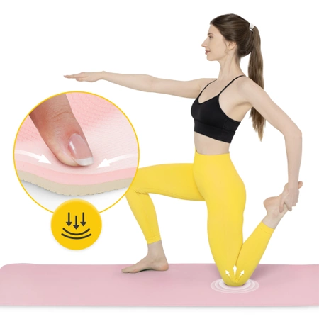 Saltea de exerciții TPE anti-alunecare 0,6 cm