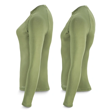 Tricou termic unisex cu mâneci lungi – verde, mărime S