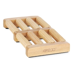 Masajer pentru picioare din lemn cu rolă dublă roller