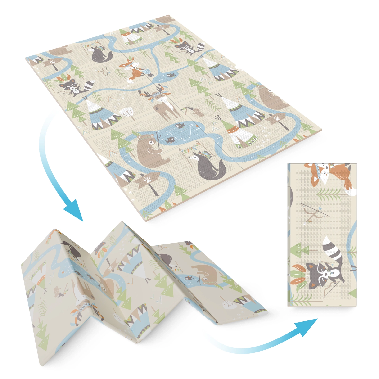 Covoraș de educație pliabil „Boho dream” 180 x 150 cm