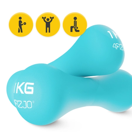 Gantere cu 8-shape 2 x 1 kg