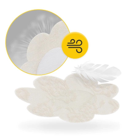 Set plasturi pentru mameloane flori de bumbac