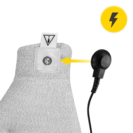 Mănușă conductivă pentru electrostimularea mâinii