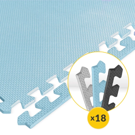 Set de 9 covorașe puzzle - „Cer albastru”