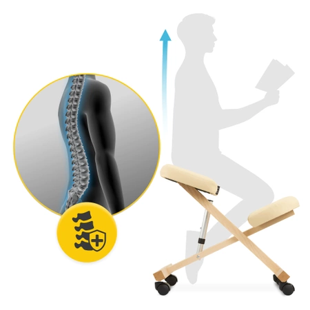 Scaun ergonomic cu suport pentru genunchi