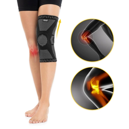 Genunchieră elastică cu stabilizare rotulă XL