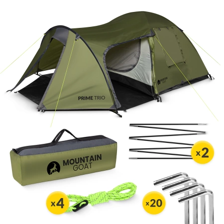 Cort turistic PRIME TRIO MOUNTAIN GOAT verde